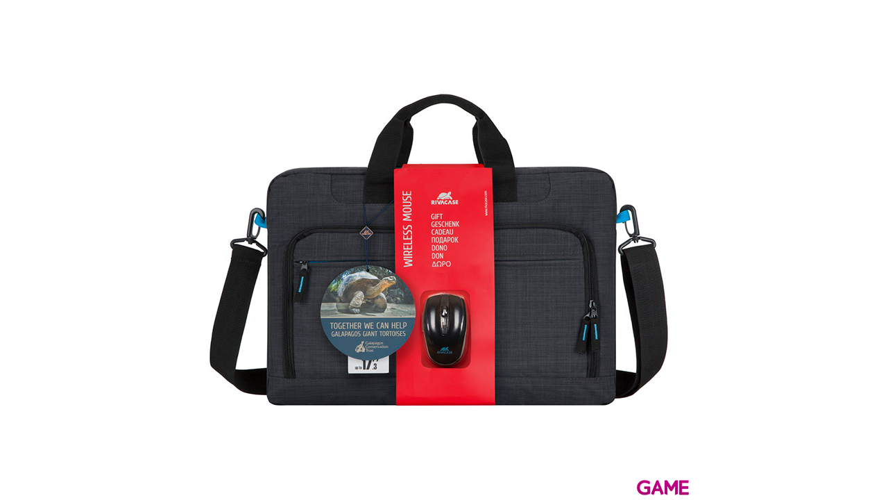 Rivacase 8058 Regent 17.3´´ + Wireless Mouse - Maletin-0