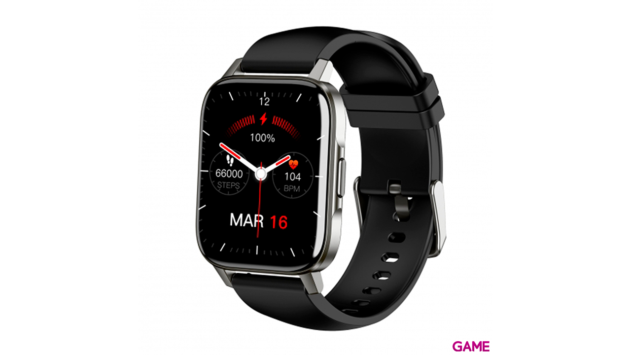 Leotec Smartwatch MultiSport Crystal Negro - Reloj Inteligente-0
