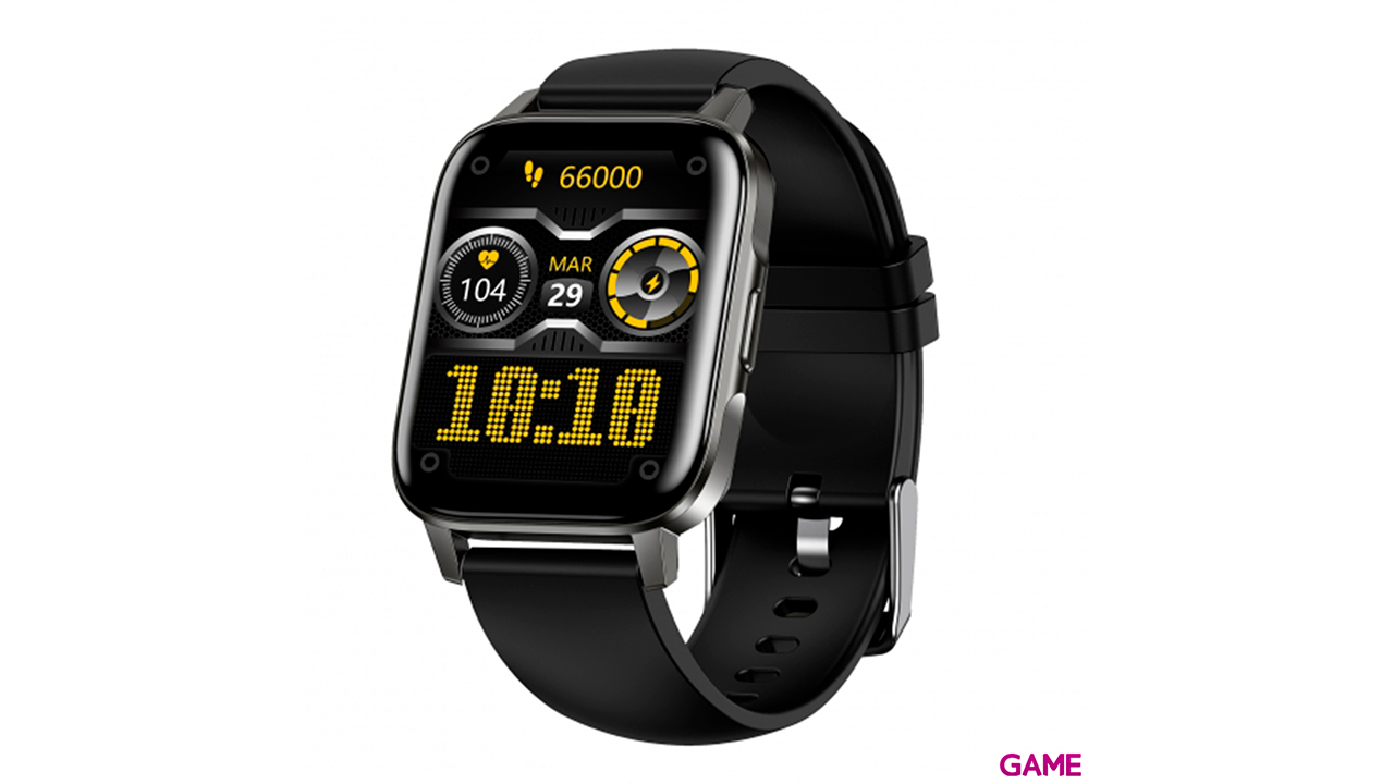 Leotec Smartwatch MultiSport Crystal Negro - Reloj Inteligente-1