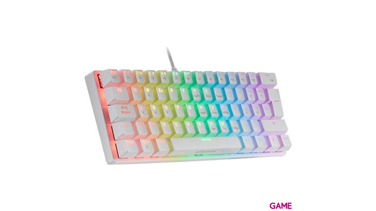 Mars Gaming MK60 Mecánico FRGB Antighosting Switch Mecánico Blanco - Teclado Gaming-2
