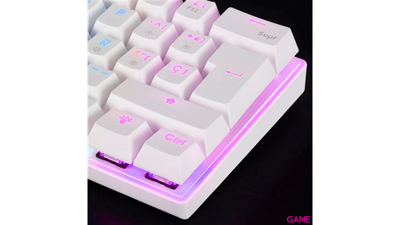 Mars Gaming MK60 Mecánico FRGB Antighosting Switch Mecánico Blanco - Teclado Gaming-3