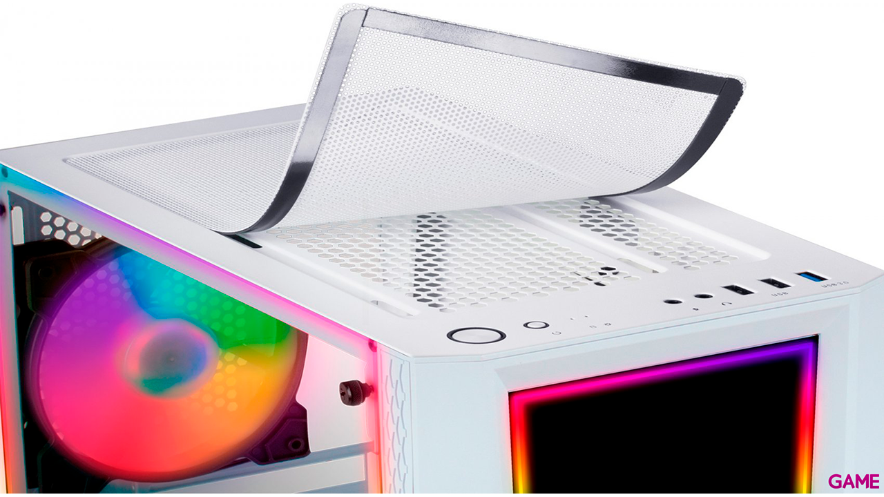 Mars Gaming MC-ART BlancoGaming ATX Doble Cristal Templado Dibujable ARGB - Caja Ordenador-2
