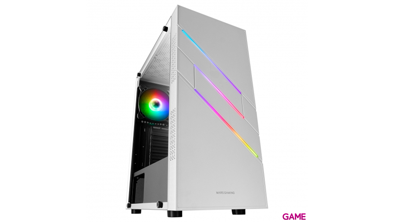 Mars Gaming MC-U3 Blanco ATX XL ARGB Ventana Cristal Templado - Caja Ordenador-3