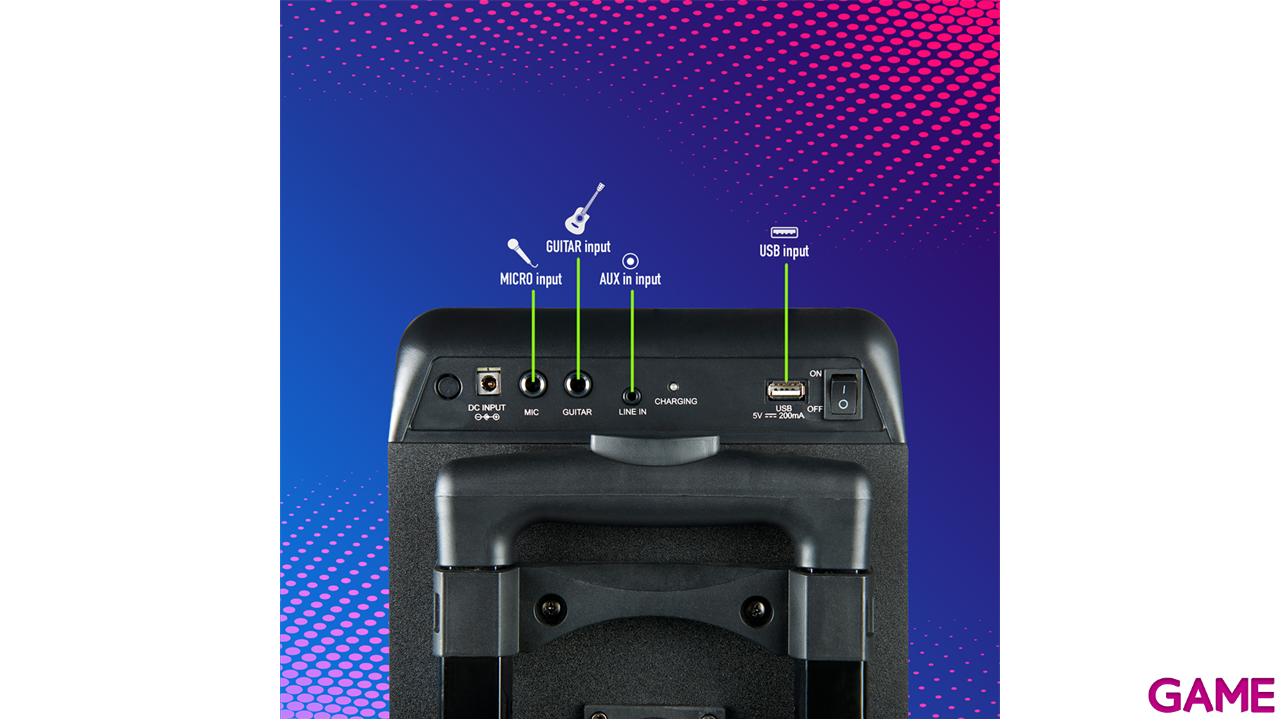 NGS Wild Rave 2 300W Karaoke Negro - Altavoz. PC GAMING: GAME.es
