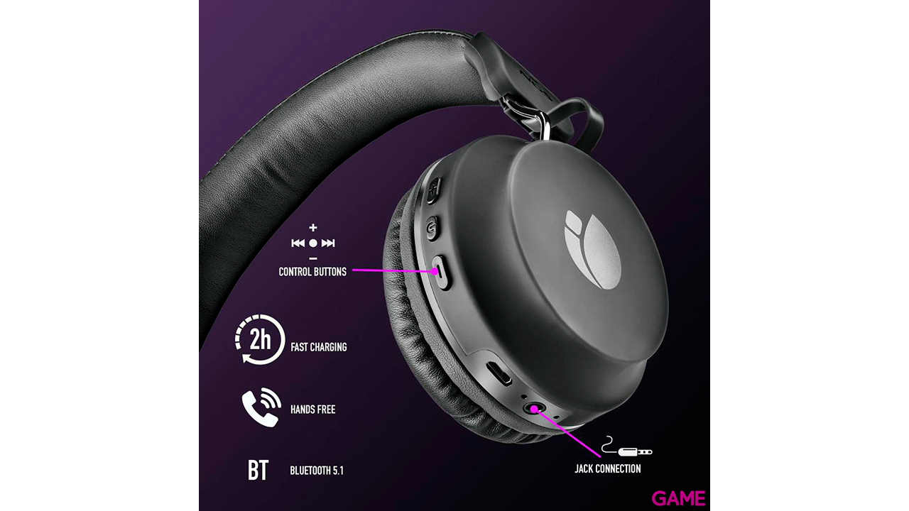 NGS Artica Chill MicroUSB Bluetooth Negro - Auriculares-1
