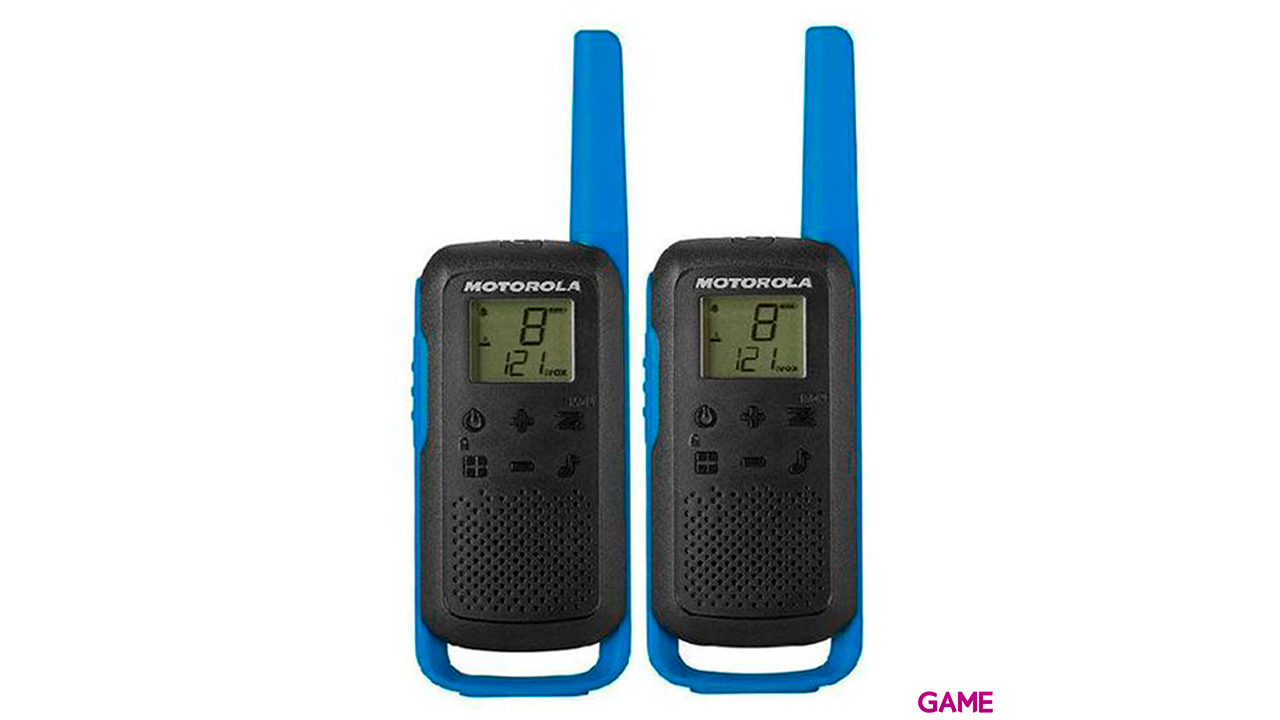 Motorola Talkabout T62  Two-Way 16 canales 12500 MHz Negro Azul - Walkie Talkie-0