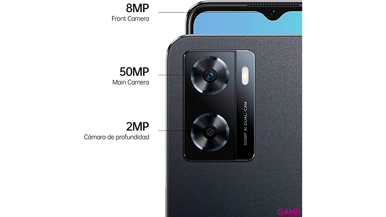 Oppo A57s 128GB Negro - Telefono Movil-2