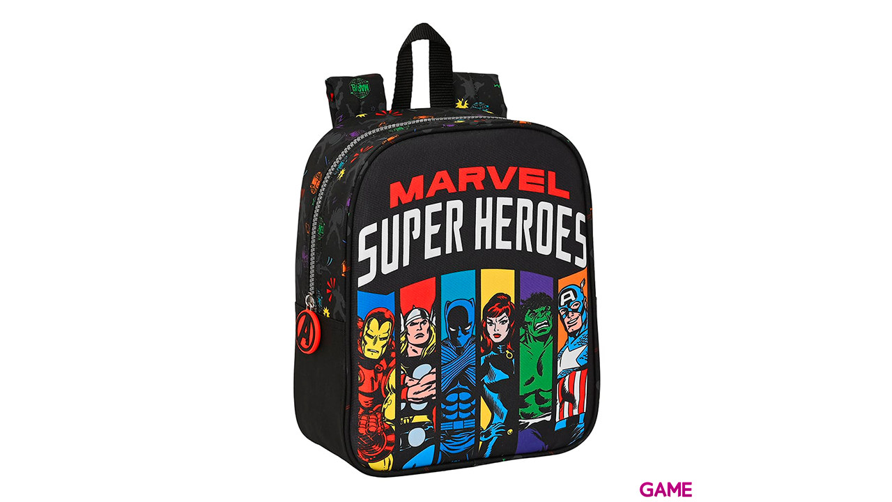 Mochila Super Heroes Los Vengadores Avengers Marvel 27cm adaptable-0