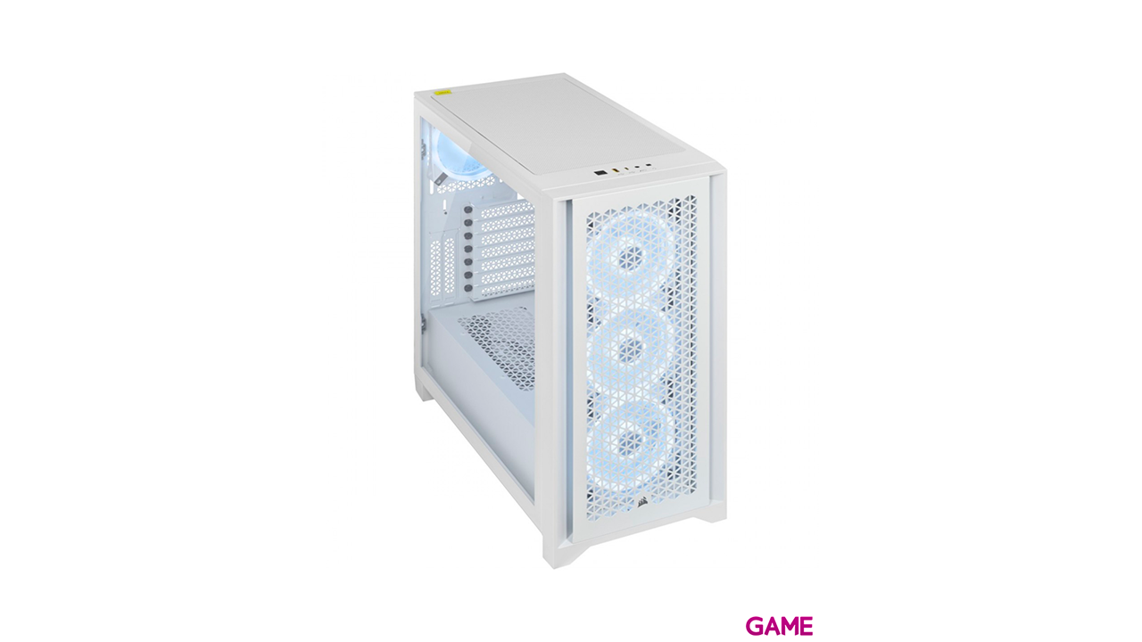 Corsair iCue 4000D RGB Airflow Midi Tower Cristal Templado Blanco - Caja Ordenador-3