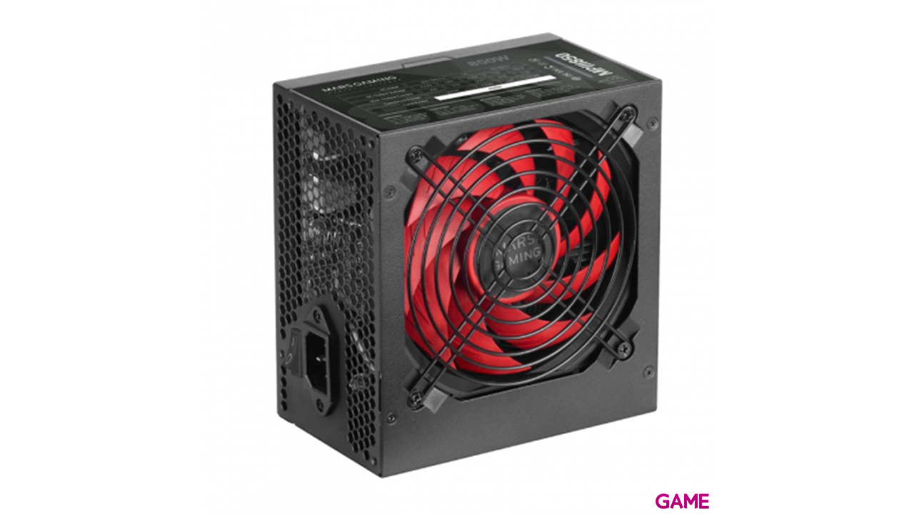 Mars Gaming MPIII850 Fuente Alimentación PC ATX 850W 5 Años Garantía Tecnología Silenciosa AI-RPM 85% Eficiencia Negro-1