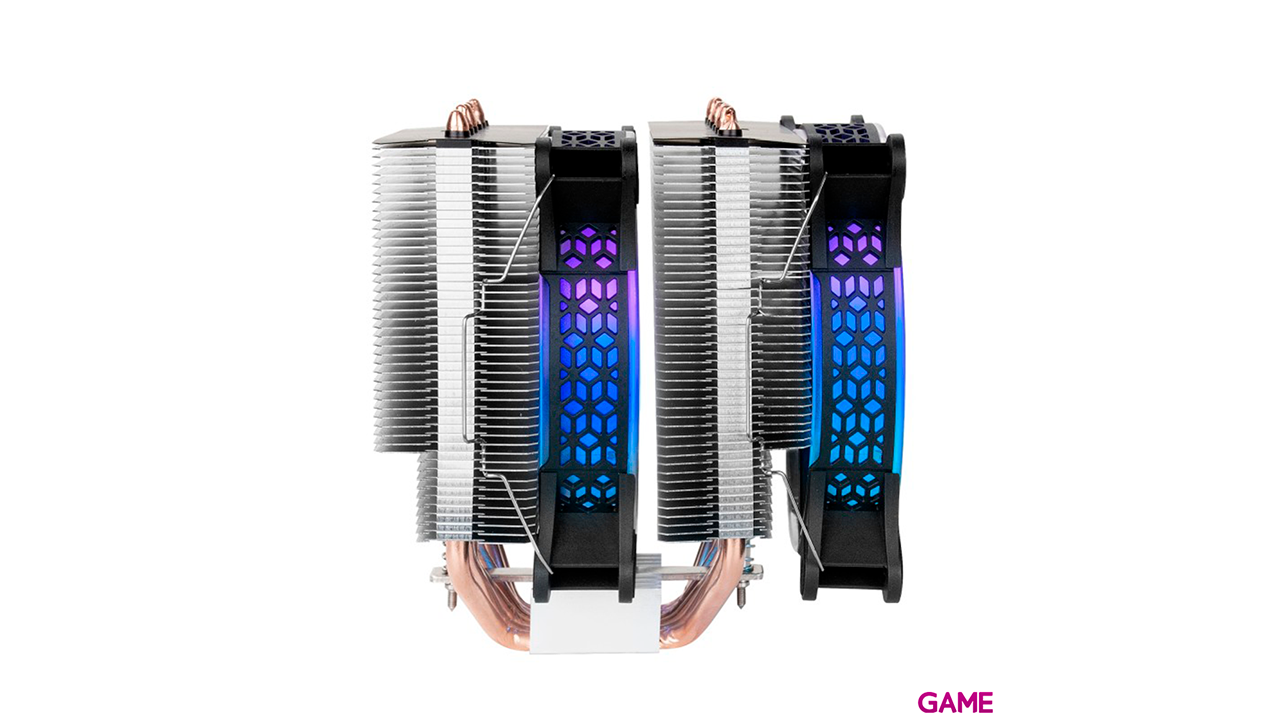 Mars Gaming MCPU-XT 2 Ventiladores ARGB PWM 12cm Negro - Disipador CPU-3