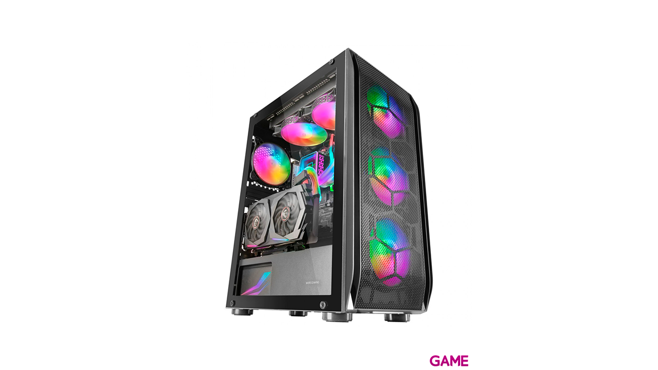 Mars Gaming MC-KX Gaming Premium Torre E-ATX Negro - Caja Ordenador-4