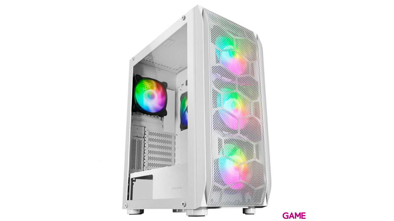 Mars Gaming MC-KX Gaming Premium Torre E-ATX Blanco - Caja Ordenador-0