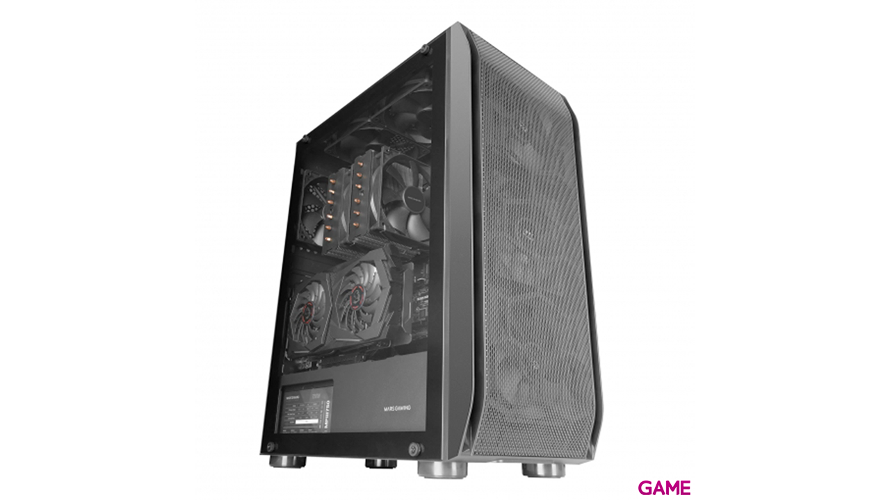 Mars Gaming MC-PRO2 Profesional Torre E-ATX Negro - Caja Ordenador-5