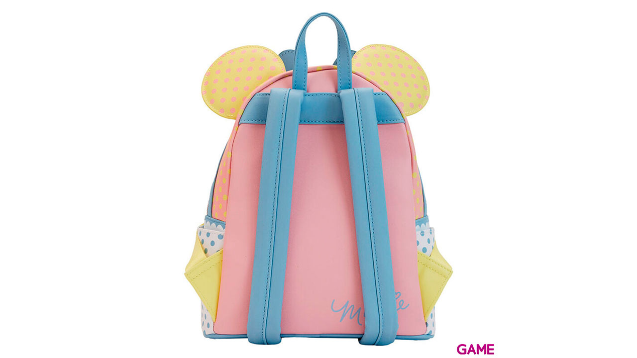 Mochila Pastel Polka Dot Minnie Mouse Disney-1
