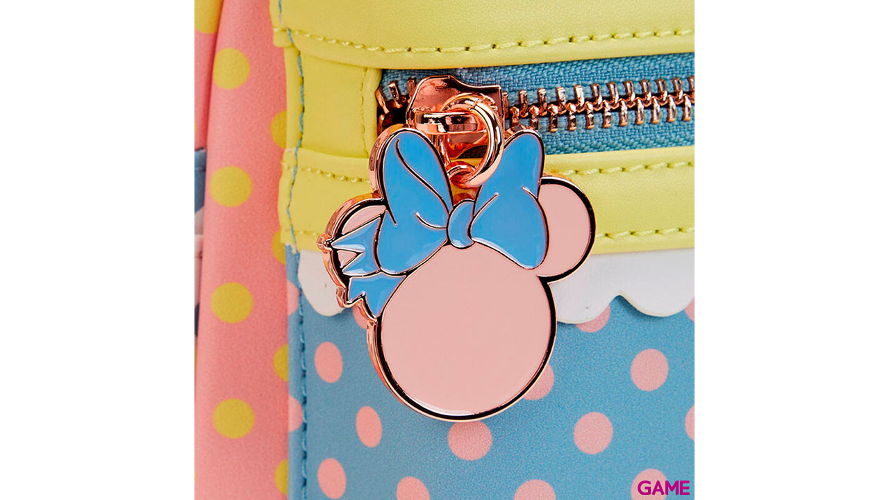 Mochila Pastel Polka Dot Minnie Mouse Disney-3