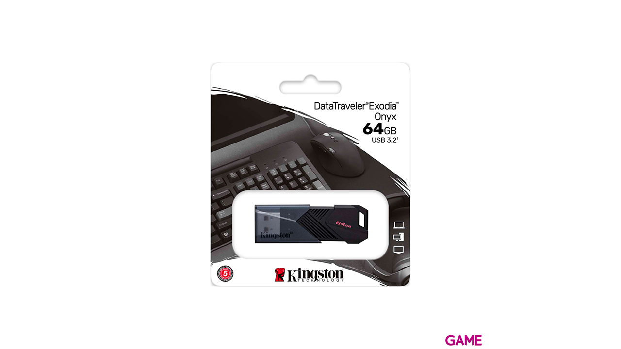Kingston Data Traveler Exodia Onyx 64GB - Pendrive-2