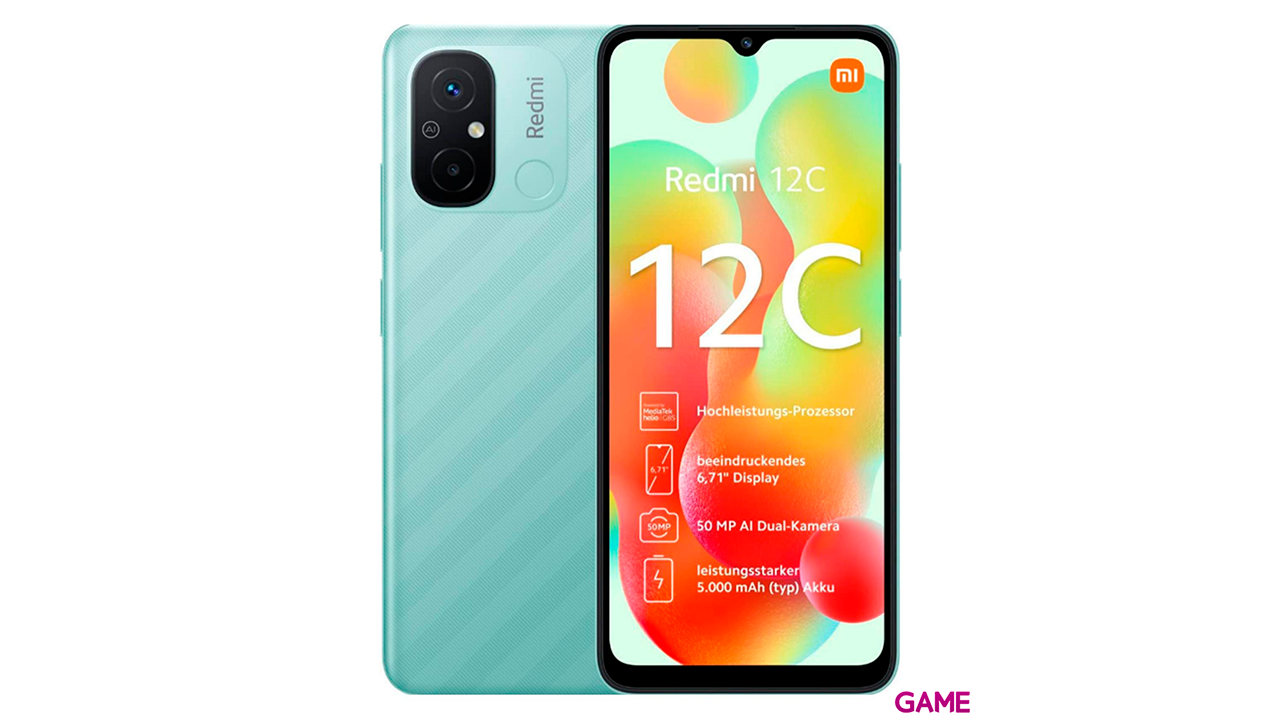 Xiaomi Redmi 12C 64GB Verde - Telefono Movil-0