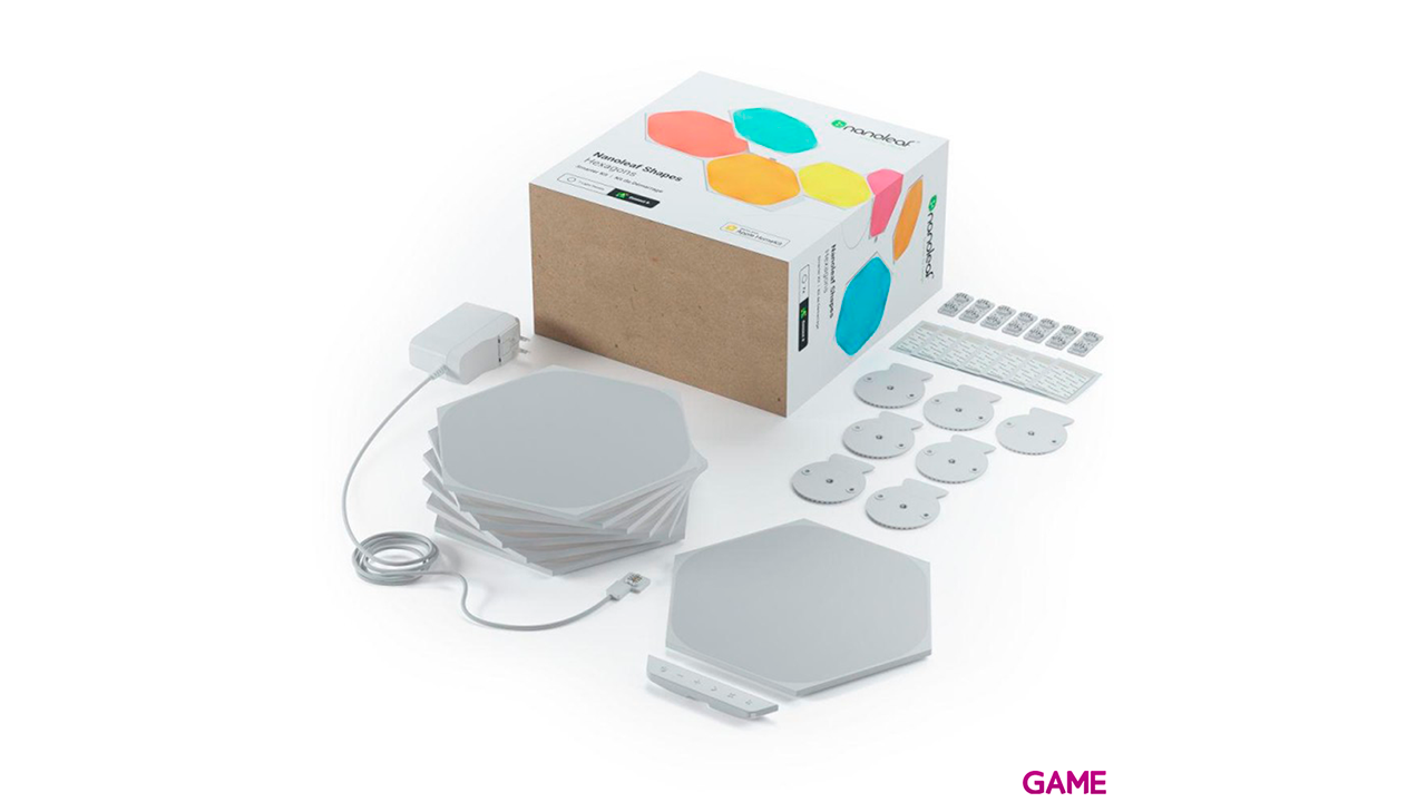 Nanoleaf Shapes Hexagons Starter Kit 9Uds - Iluminacion-1
