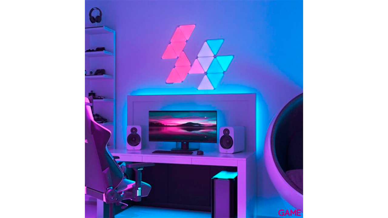 Nanoleaf Shapes Triangles Starter Kit 15Uds - Iluminacion-2