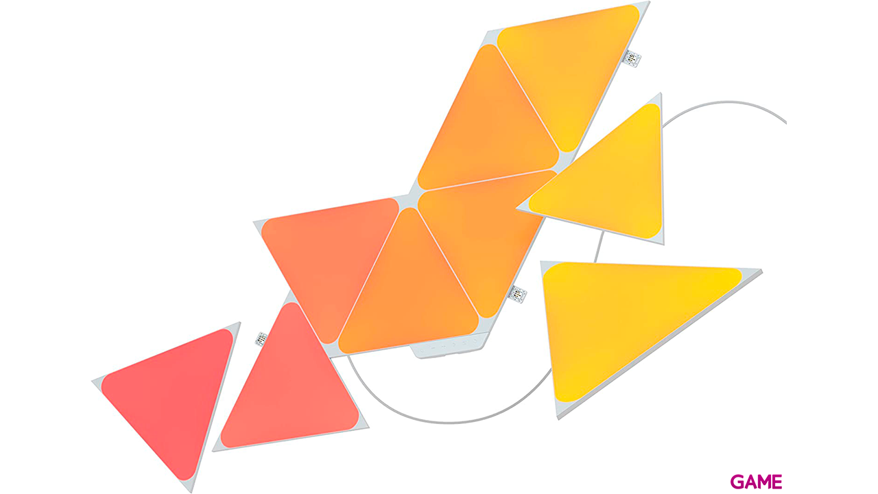 Nanoleaf Shapes Mini Triangles Starter Kit 9Uds - Iluminacion-0