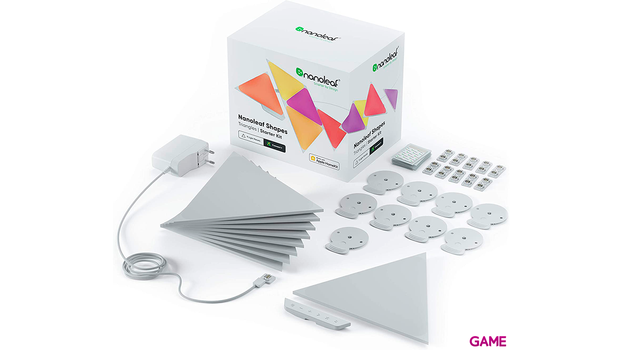 Nanoleaf Shapes Mini Triangles Starter Kit 9Uds - Iluminacion-1