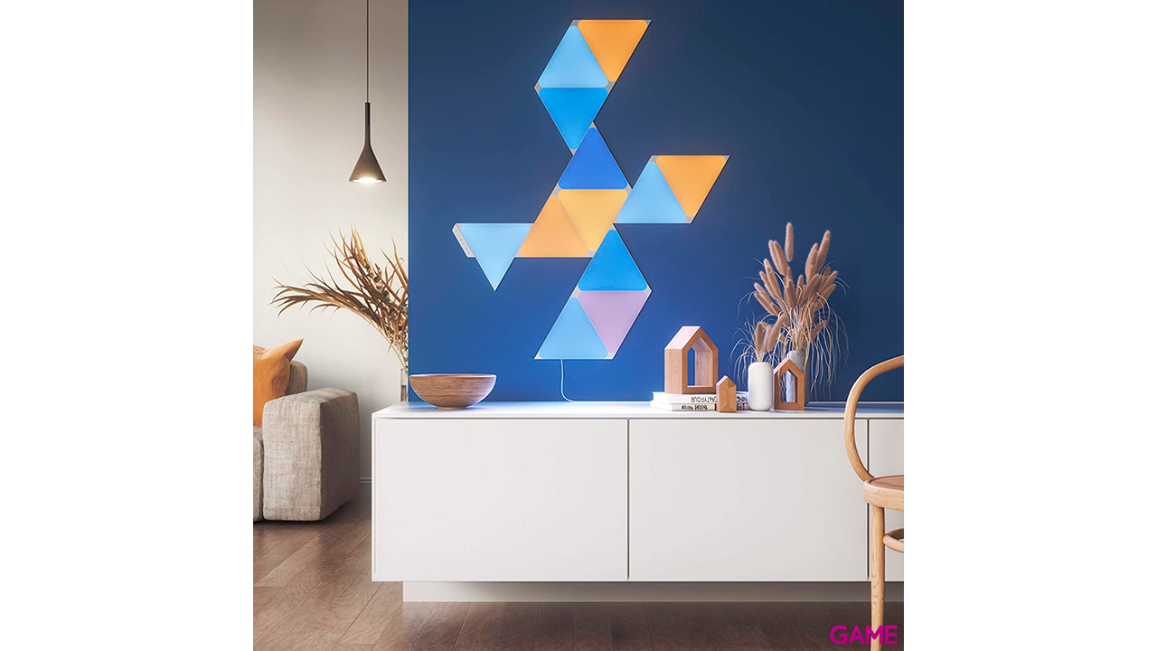 Nanoleaf Shapes Mini Triangles Starter Kit 9Uds - Iluminacion-2