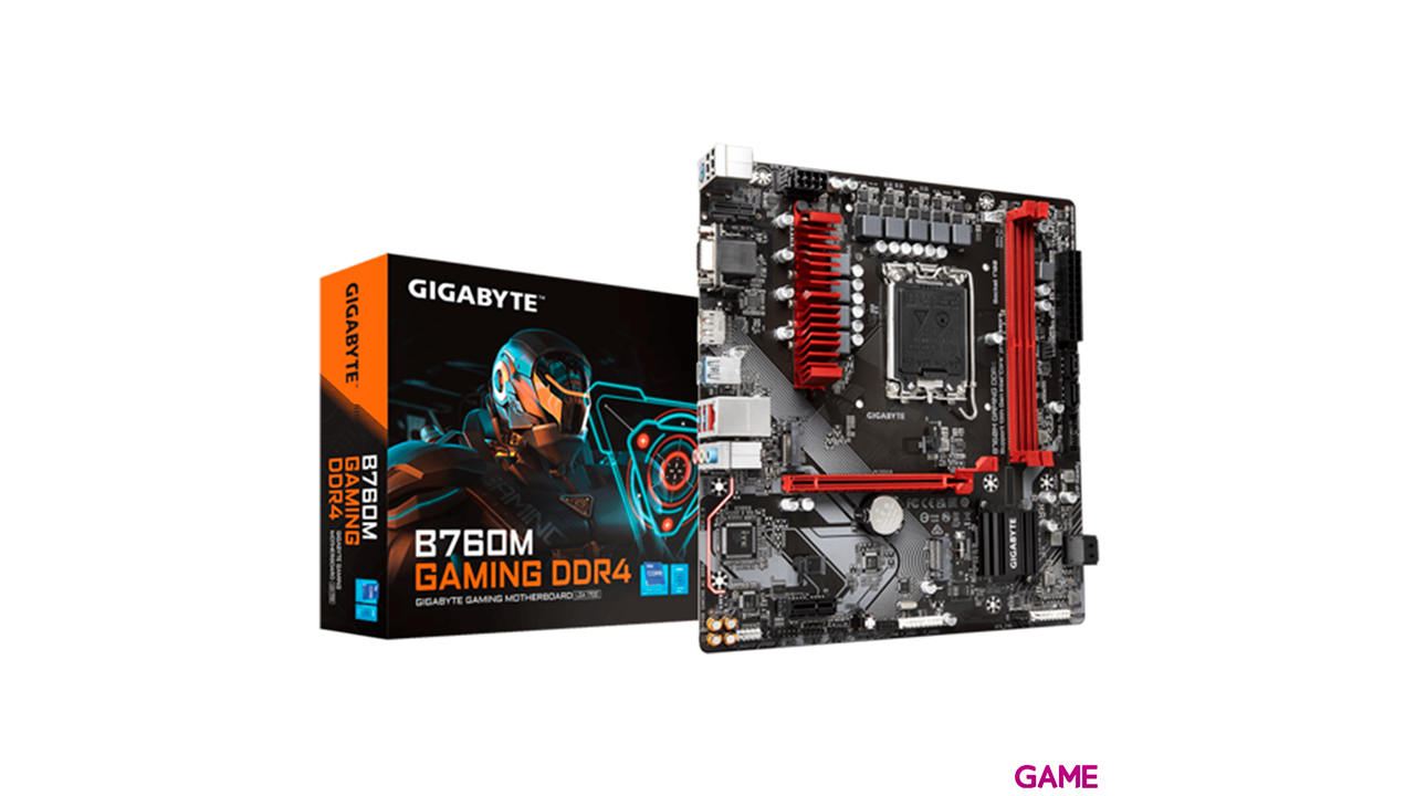 Gigabyte B760M Gaming DDR4 Express LGA 1700 micro ATX - Placa Base-0
