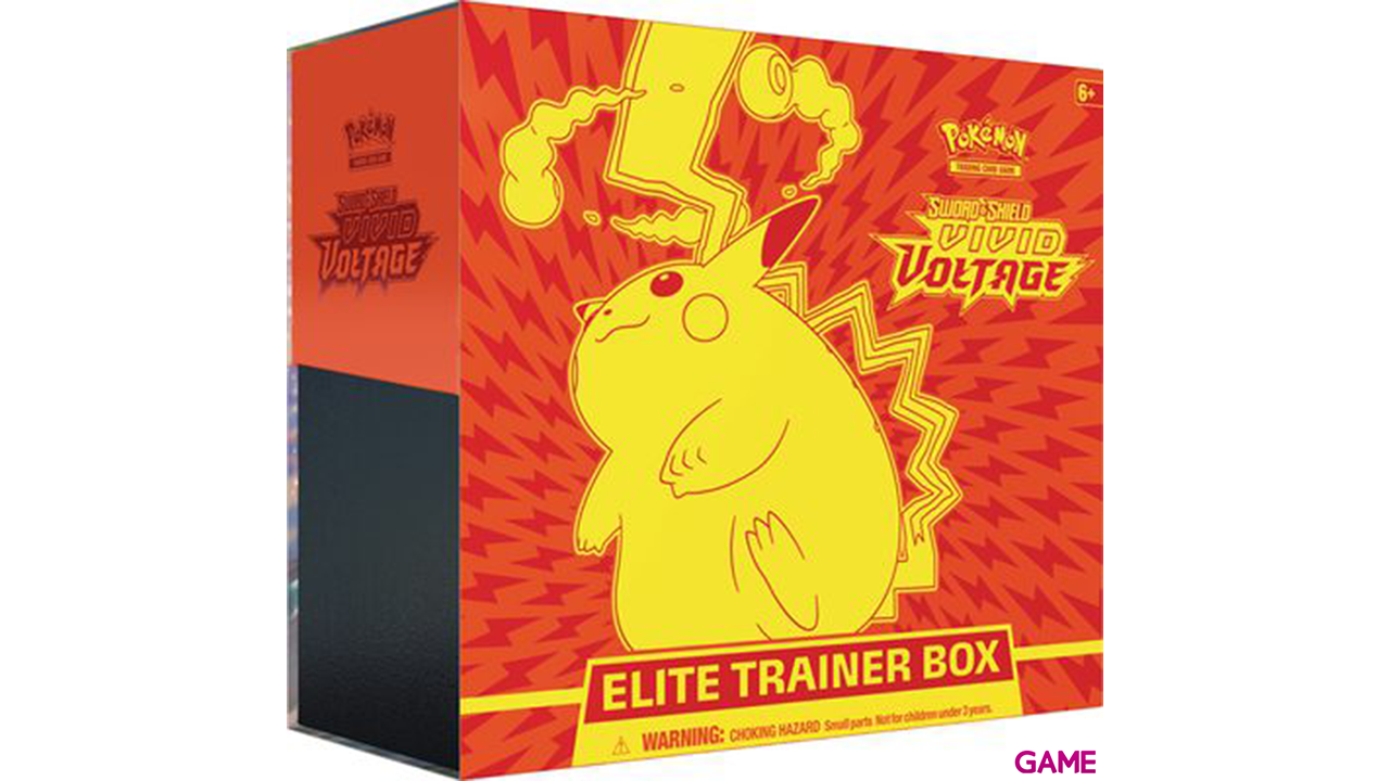 Estuche juego cartas coleccionables Entrenador Elite Vivid Voltage Pokemon ingles-0