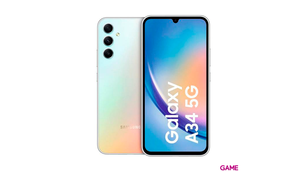 Samsung Galaxy A34 5G 128GB Plata - Telefono Movil-0