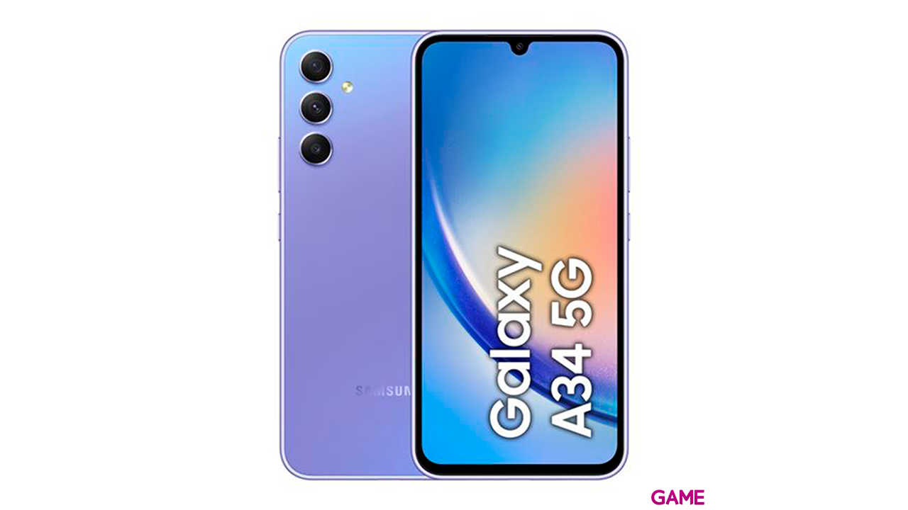 Samsung Galaxy A34 5G 128GB Violeta - Telefono Movil-0