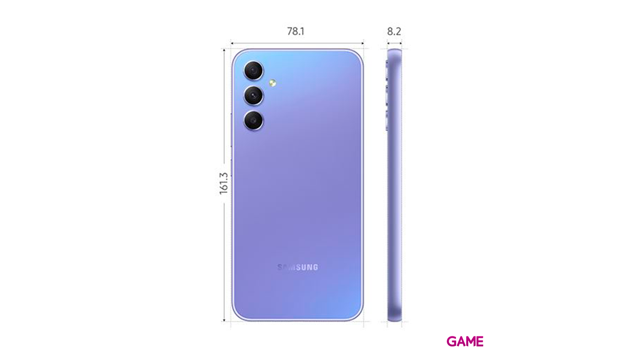 Samsung Galaxy A34 5G 128GB Violeta - Telefono Movil-1