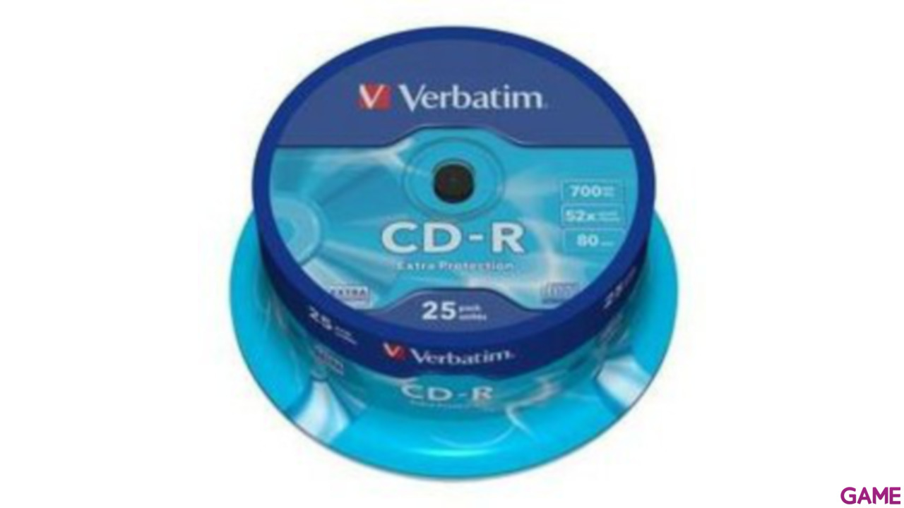 Cd-R 700Mb Verbatim 52X Pack 25-1