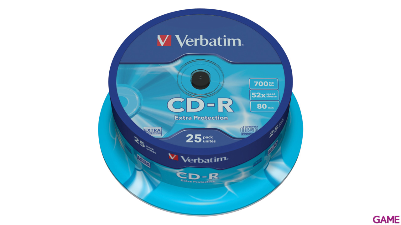 Cd-R 700Mb Verbatim 52X Pack 25-2