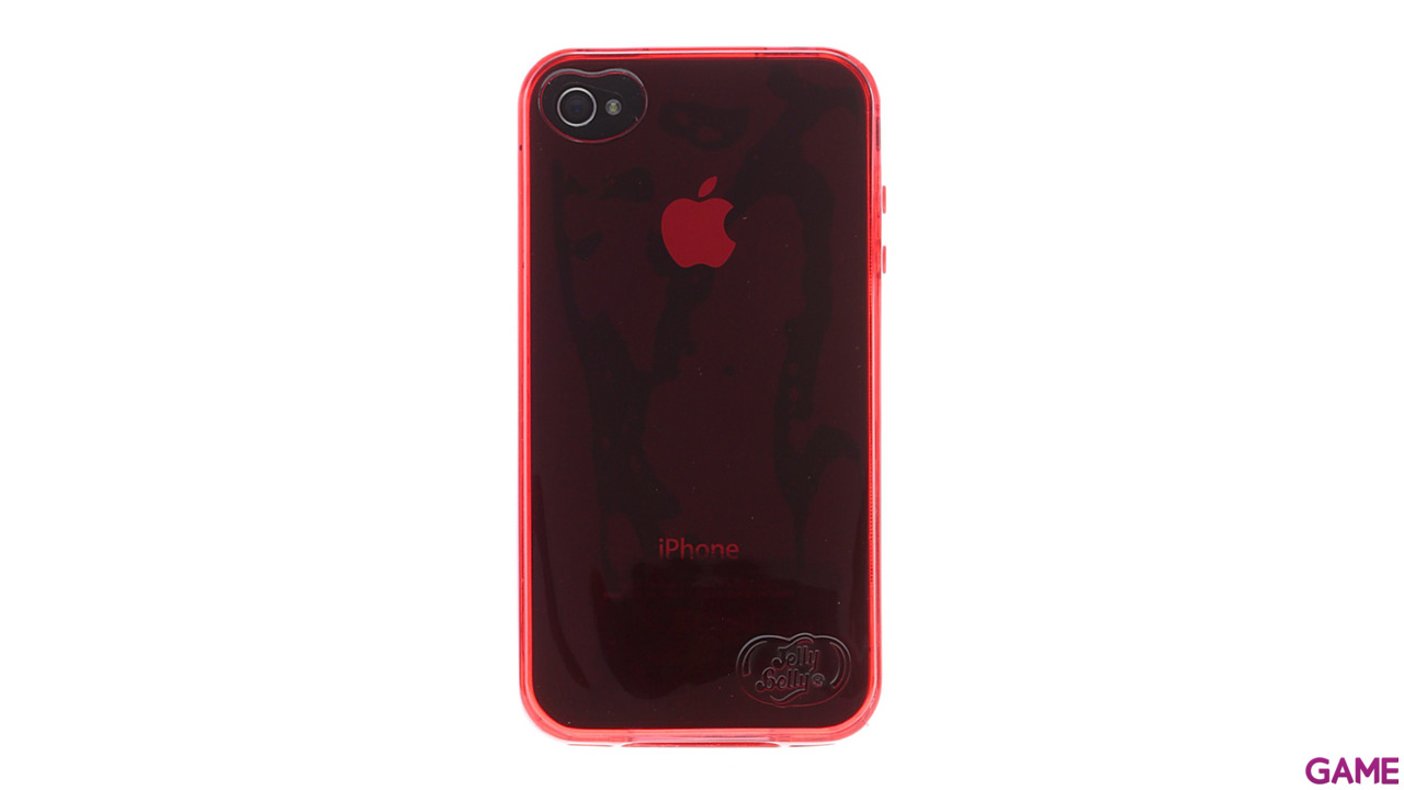 Carcasa Jelly Belly iPhone 4 Very Cherry rojo-0
