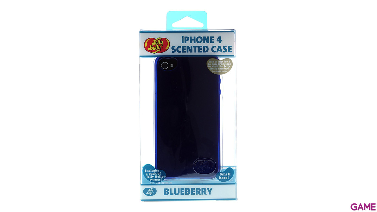Carcasa Jelly Belly iPhone 4 Blueberry azul-1