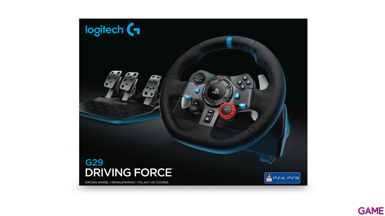 pasos Desesperado admirar Volante Logitech G29 Driving Force PS5-PS4-PS3-PC -Licencia oficial-. Multi  Plataforma: GAME.es