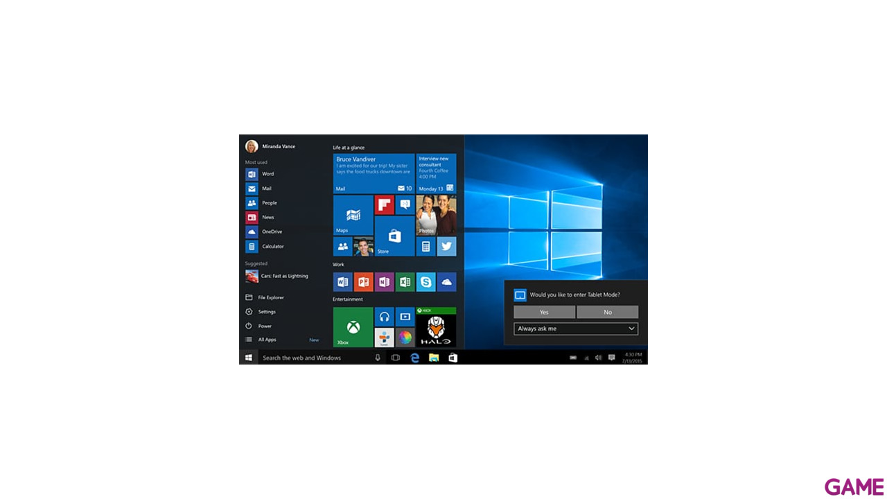 Microsoft Windows 10 Pro 64Bit DVD OEM - Sistema Operativo-2