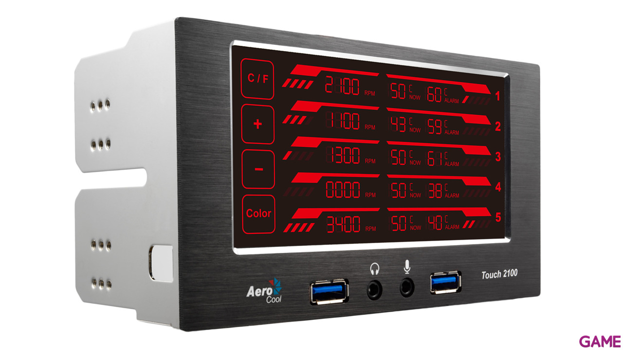 Aerocool Touch 2100 - Panel Caja-2