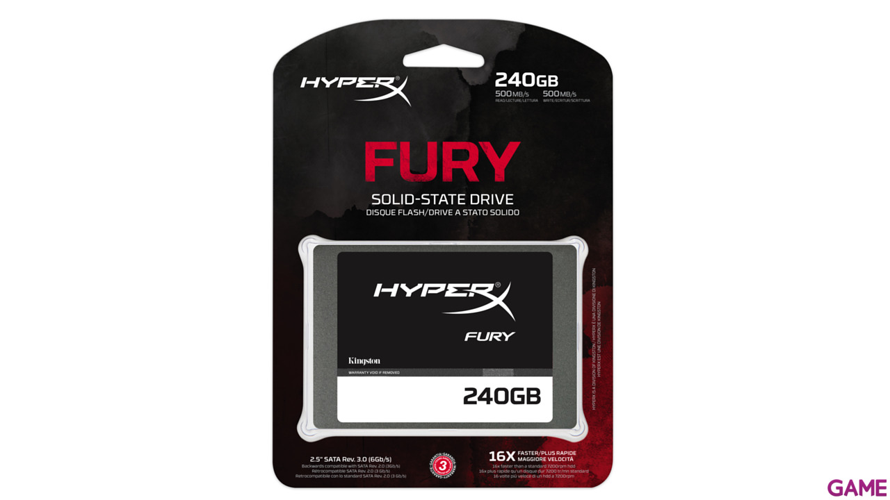 HyperX Fury 240GB SSD 2,5