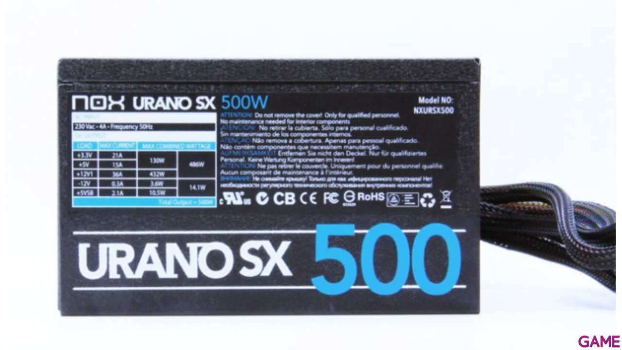 Nox Urano SX 500W - Fuente Alimentacion-2
