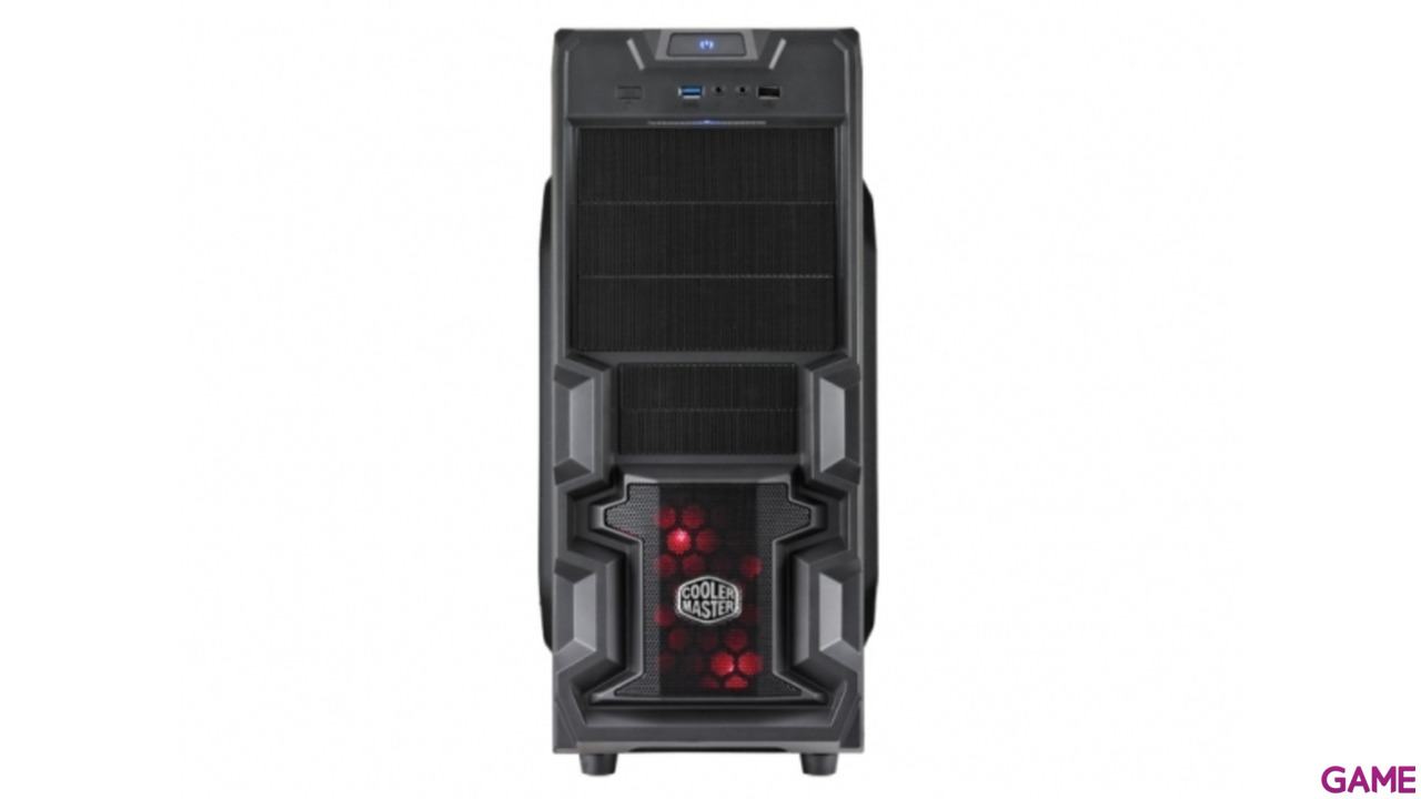 Cooler Master K380 Negra LED Rojo - Ventana - ATX Mid Tower-7