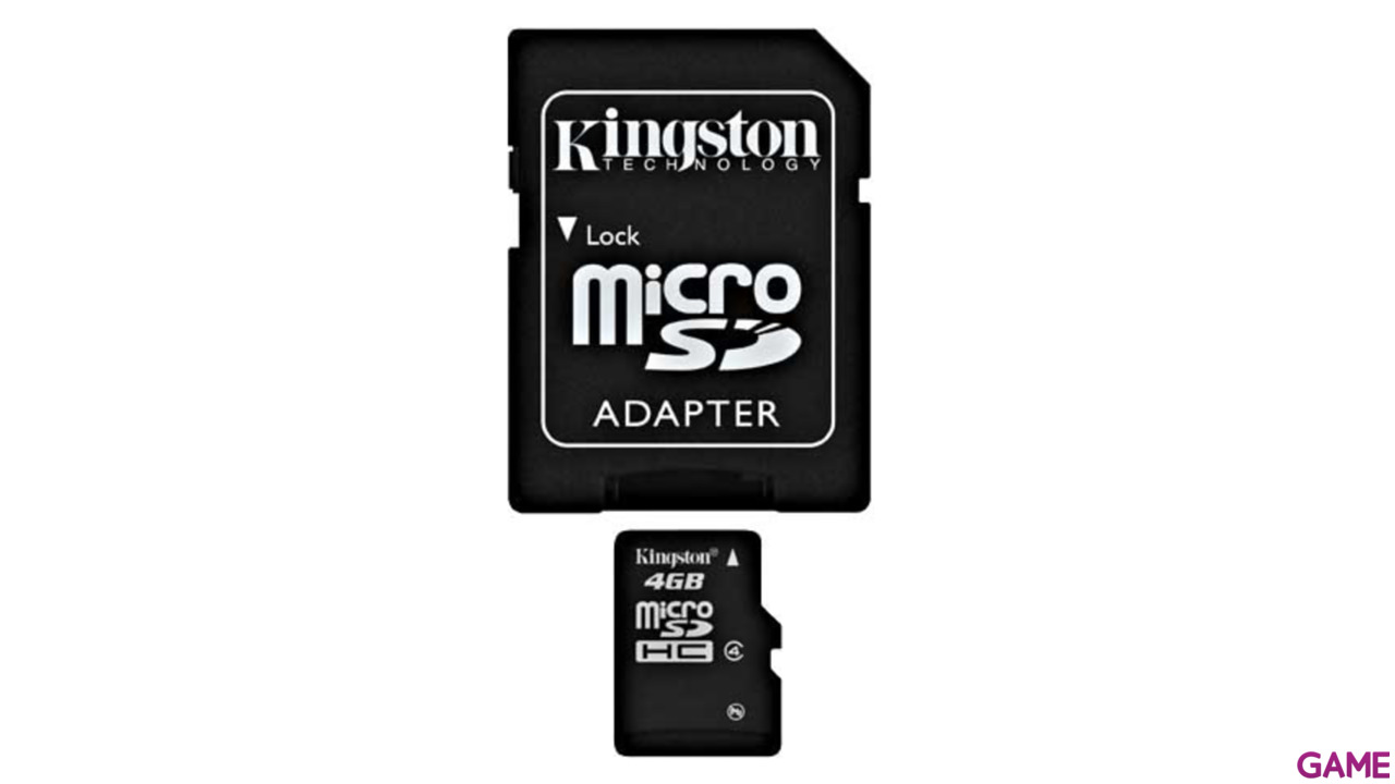 Kingston Microsdhc 4Gb  + Adaptador Minisd & Sd-2