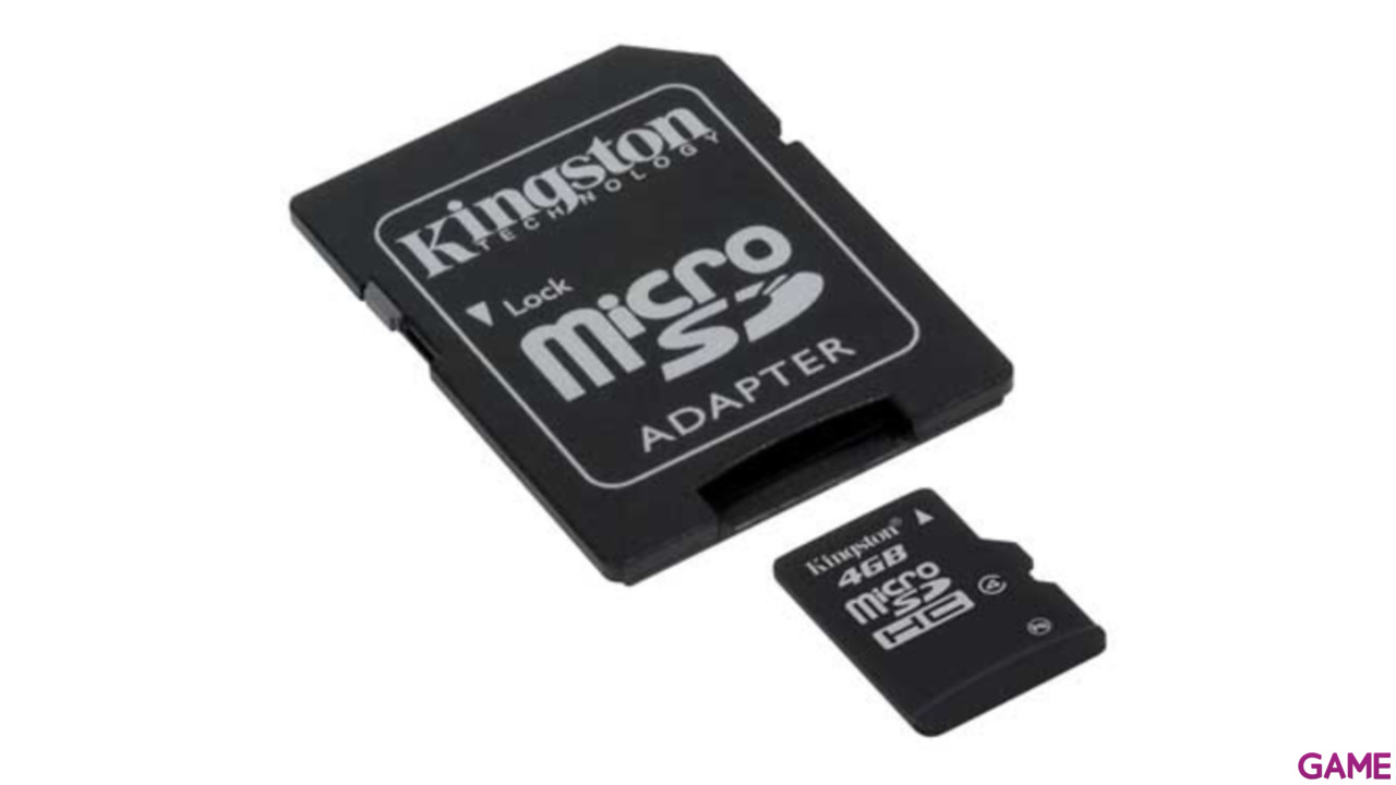 Kingston Microsdhc 4Gb  + Adaptador Minisd & Sd-3