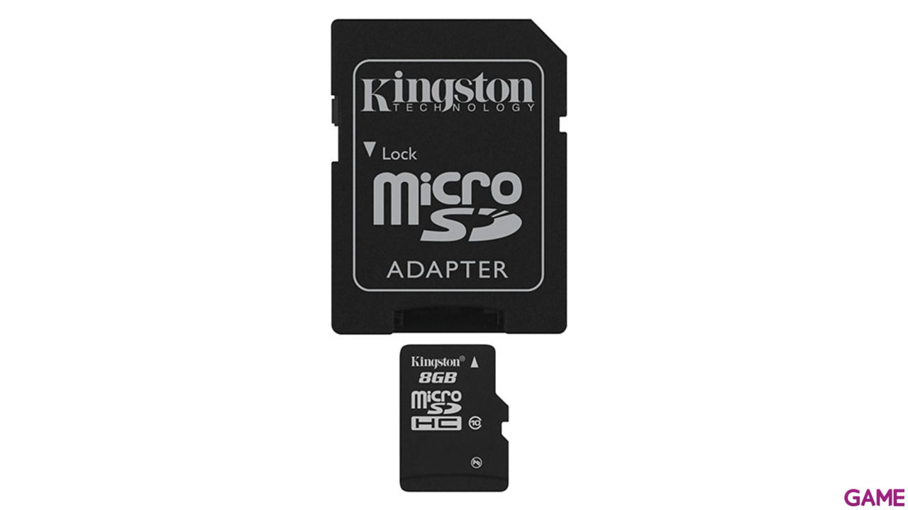 Kingston SDHC 8Gb + Adaptador Clase 10-0