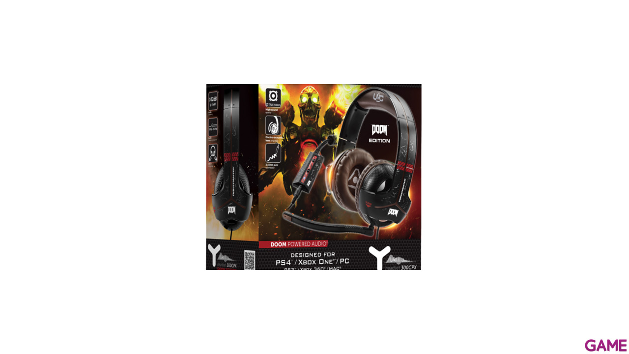 Auriculares Thrustmaster Y-300CPX PS4-PS3-XONE-X360-PC Doom Edition-6