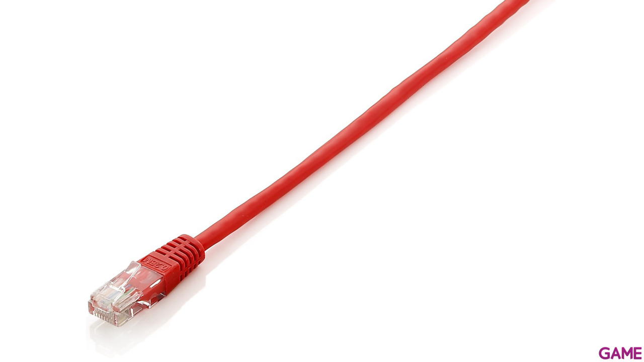 Cable Ethernet Categoria 6 color rojo 1M-0