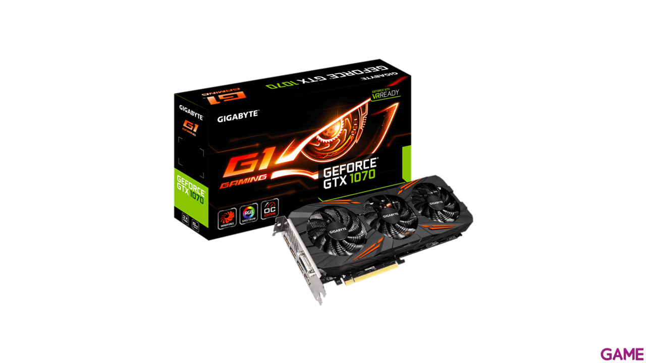 GIGABYTE GeForce GTX 1070 G1 8GB GDDR5 - Tarjeta Gráfica Gaming-0