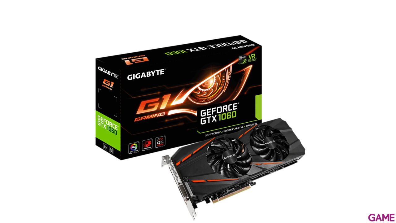 GIGABYTE GeForce GTX 1060 G1 3GB GDDR5 - Tarjeta Gráfica Gaming-0
