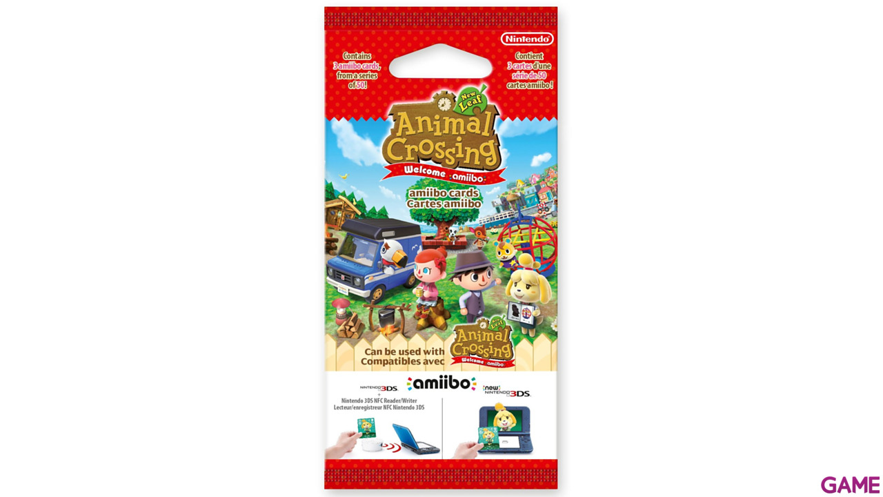 Pack 3 Tarjetas amiibo Animal Crossing New Leaf-2